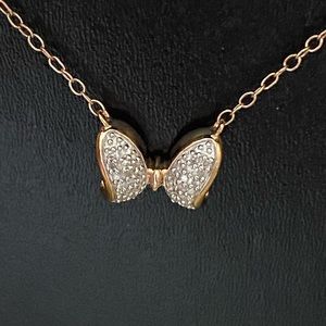 Disney’s 90 Anniversary Minnie Mouse bow necklace